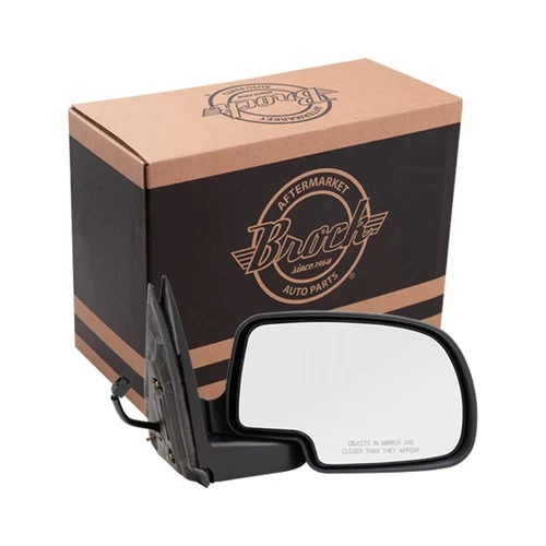 For 1999-2002 Silverado 1500 Power Mirror Textured Black Housing Chrome Cap