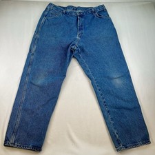 Vintage Dickies Carpenter Jeans 38x30 Relaxed Fit Blue Denim Made In Mexico