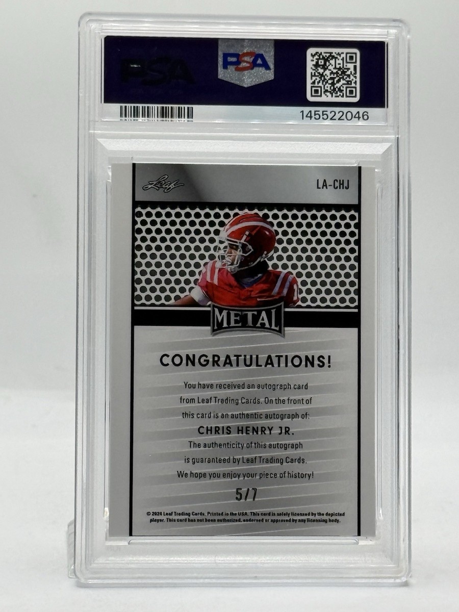 2024 Leaf Metal Collective - Leaf Autographs Chris Henry Jr. #LA