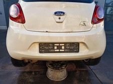 Ford KA RU8 orig Stoßfänger hinten Stoßstange Crystal Weiß Bj 2009