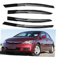 4PCS Side Window Vent Visor Sun Wind Rain Guard Deflectors Outside Mount
