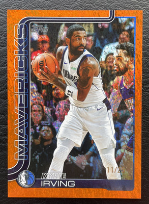 2025-26 Topps #168 Kyrie Irving Orange Holofoil - Jersey Match #11/25