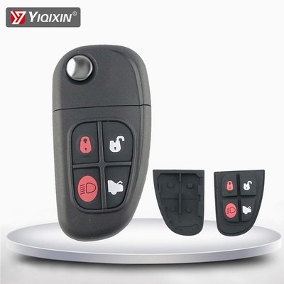 Jaguar Remote Car Key Shell 1999-2009 4-Button No Logo Case Uncut Blade