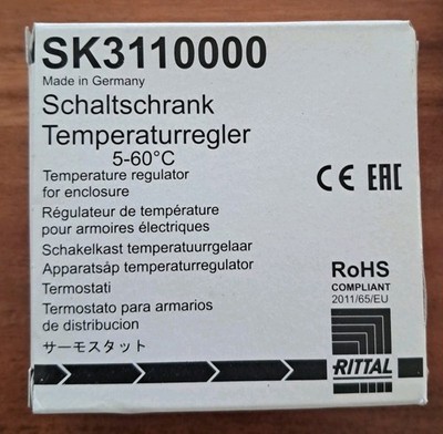 Rittal Schaltschrank Temperaturregler 5-60°C SK3110000 RAL7035 NEU OVP
