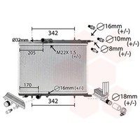 VAN Wezel KÜHler WasserkÜHler Passend FüR CitroËN Berlingo C4 Xsara Peugeot 206