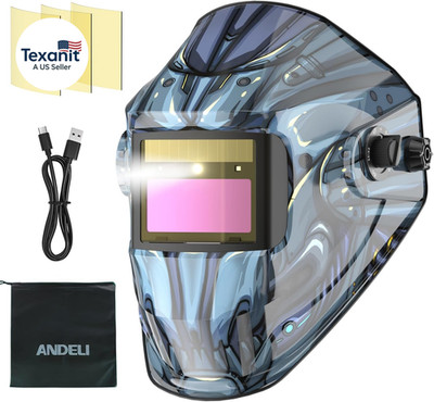 Newest Auto Darkening Welding Helmet with Light-Digital Filter with Internal Pan