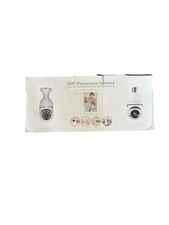 JUEGO DE 2 WI-FI Panorama Tornillo en Luz A6 Bombilla Cámara de Seguridad Exterior e Interior