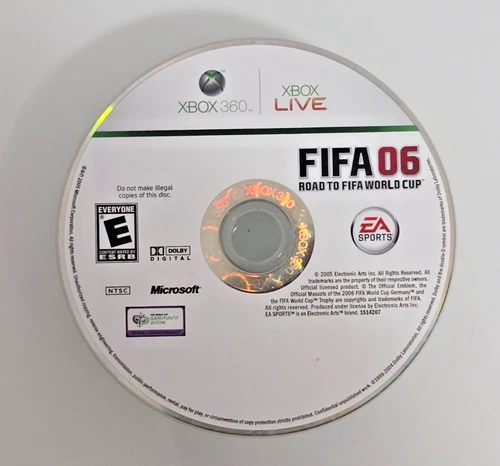 FIFA 06: Road to FIFA World Cup (Microsoft Xbox 360, 2005) Disc Only