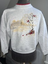 Vintage Top Stitch Cardinal/Apple Tree Embroidered USA Made Sweatshirt Sz S/M