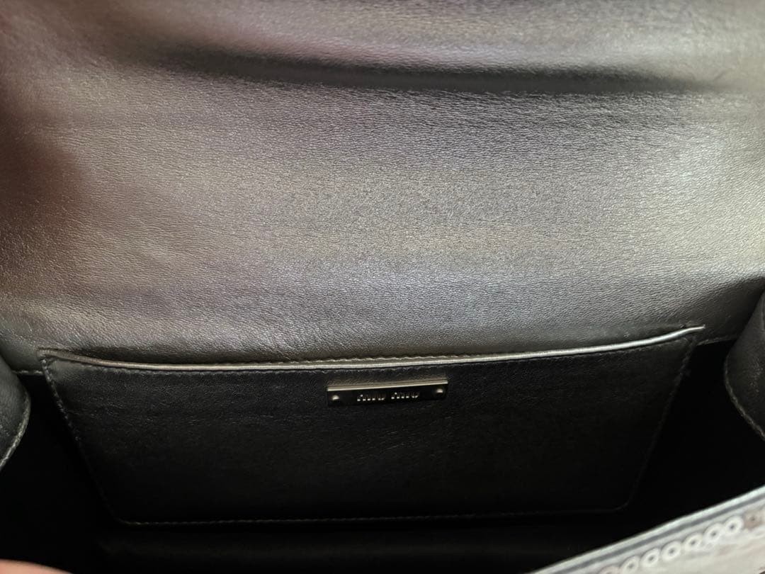 Miu Miu Silver Sequin Y2K Glitter Shoulder Bag with Strap Auth — image 20