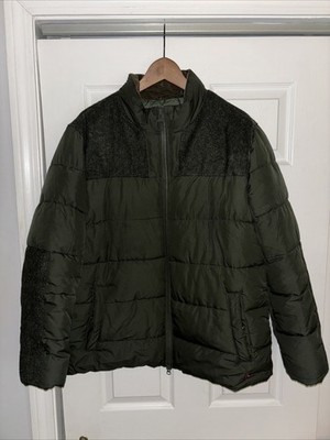 BARBOUR DHOW HEAVYWEIGHT QUILTED JACKET SIZE L GREEN
