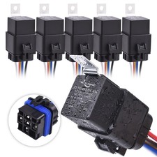 40/30 Amp Waterproof Relay Harness Set - 12V 5-PIN Style Automotive Relay 14AWG