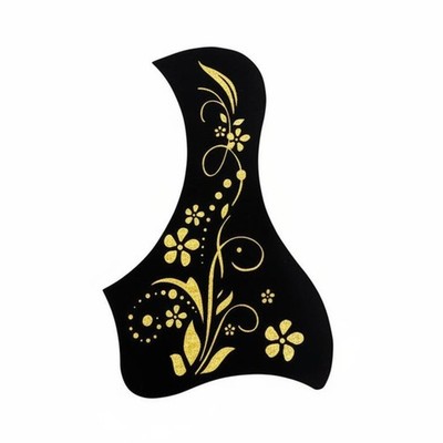 10 Stück Gitarre Schalllochschutz Flexibler Schalllochschutz Golddruck