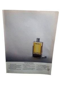 1985 Paco Rabanne Calandre Perfume Print Ad Underground Classic