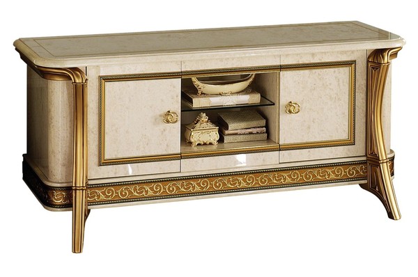 Klassische Kommode Kommoden Antik Style Holz Kommodenschrank Sideboard Italy-image