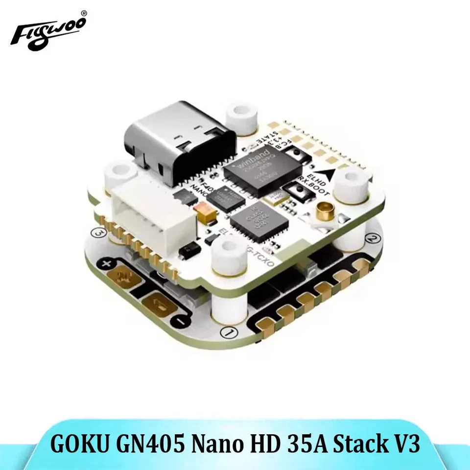Flywoo GOKU GN405 Nano HD 35A Stack V3 W/ TXCO ELRS 2.4g Plug&Play O4/O4 Pro New - Image 2 of 4