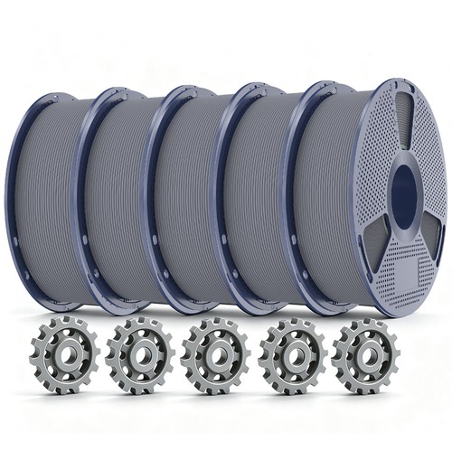 SUNLU 5KG Gray PETG-Carbon Fiber 3D Printer Filament 1.75mm PETG,10% short fiber