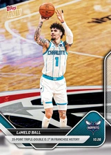 2025/26 NBA Topps Now 30 LAMELO BALL 25 PT 3:2 CHARLOTTE HORNETS  PRESALE