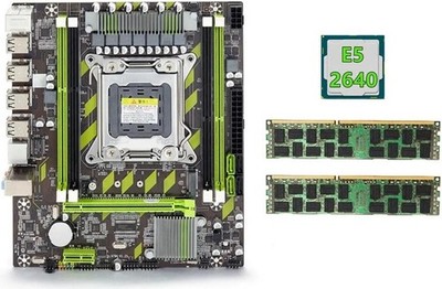 X79 Motherboard+E5 2640 CPU+2X8GB DDR3 1600Mhz REG ECC RAM Memory Set LGA 2011 M
