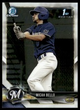 2018 Bowman Draft #BDC-111 Micah Bello Chrome