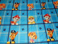 9F !WOW! Disney PAW PATROL Warm Polyester Twin Flat Bed Sheet {Fabric}