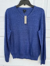 Men's J Crew Sweater cotton  Pullover Crewneck long sleeves blue M