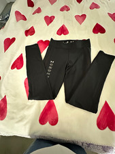 Under Armour Women's Black Pull-On Leggings Size S Slim Stretch 28" Inseam