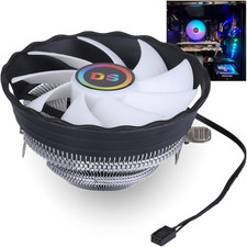 120mm RGB CPU Cooler Fan 1500RPM Aluminum Heatsink Intel Socket