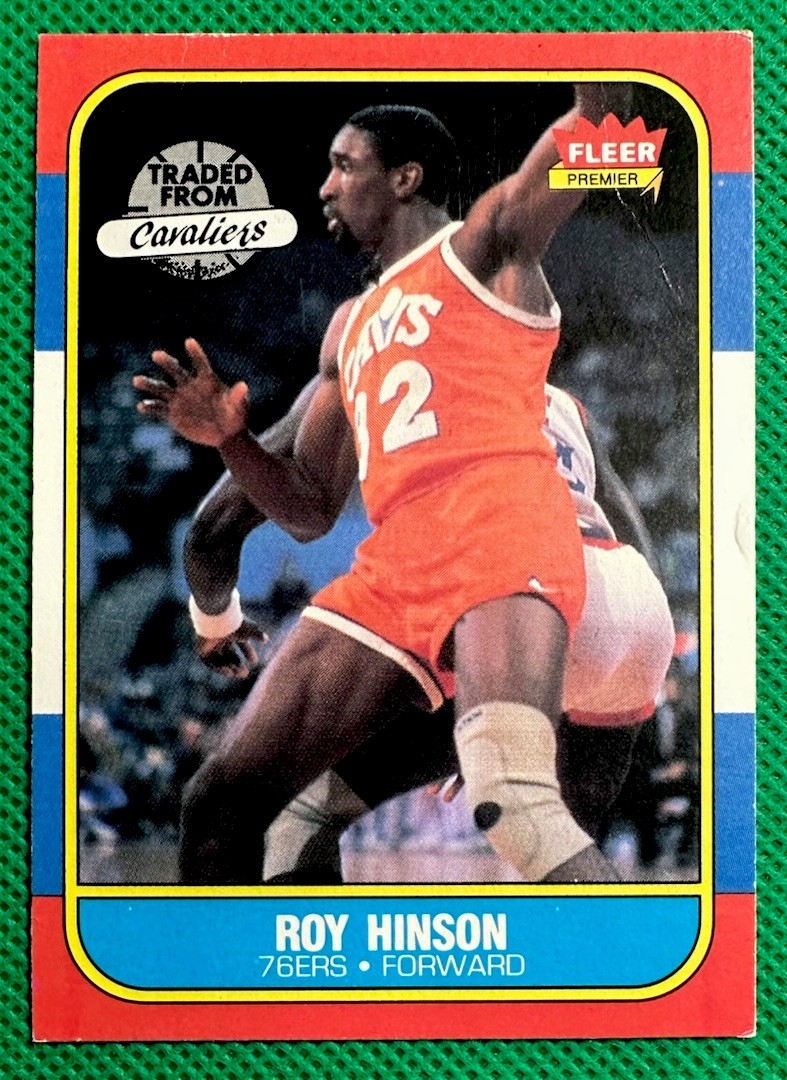1986-87 Fleer #46 Roy Hinson Rookie Philadelphia 76ers RC EX