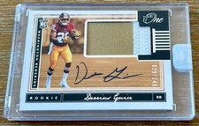 DERRIUS GUICE 2018 Panini One JUMBO LOGO PATCH AUTO ROOKIE #029/149 JERSEY # !
