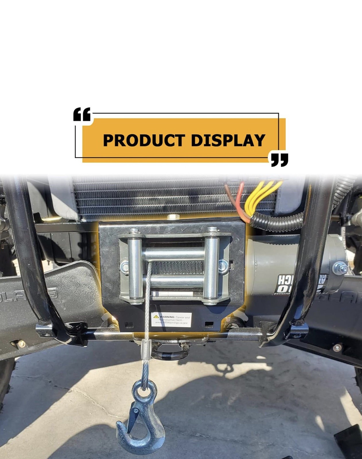 ATV Winch Mount - for Polaris Sportsman ATVs, ATV winches from 2000 lbs. to 