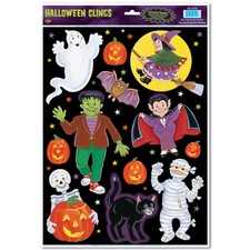 Beistle Halloween Character Window Clings  Party Supply  Decoration