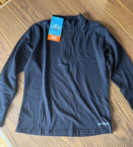Youth Hot Chillys Large Velvet Fleece Pullover Black New With Tags