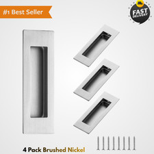 4 Pack Brushed Nickel Sliding Closet Door Han...