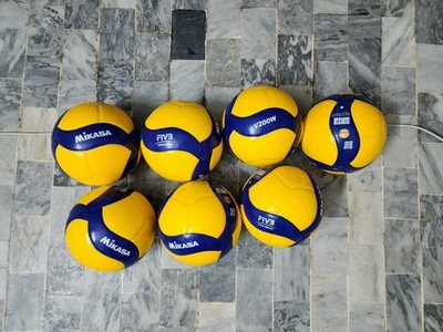 Mikasa V200W Volley Ball | FIVB Approved 2019 Match Ball | Size 5 | Pack of 7