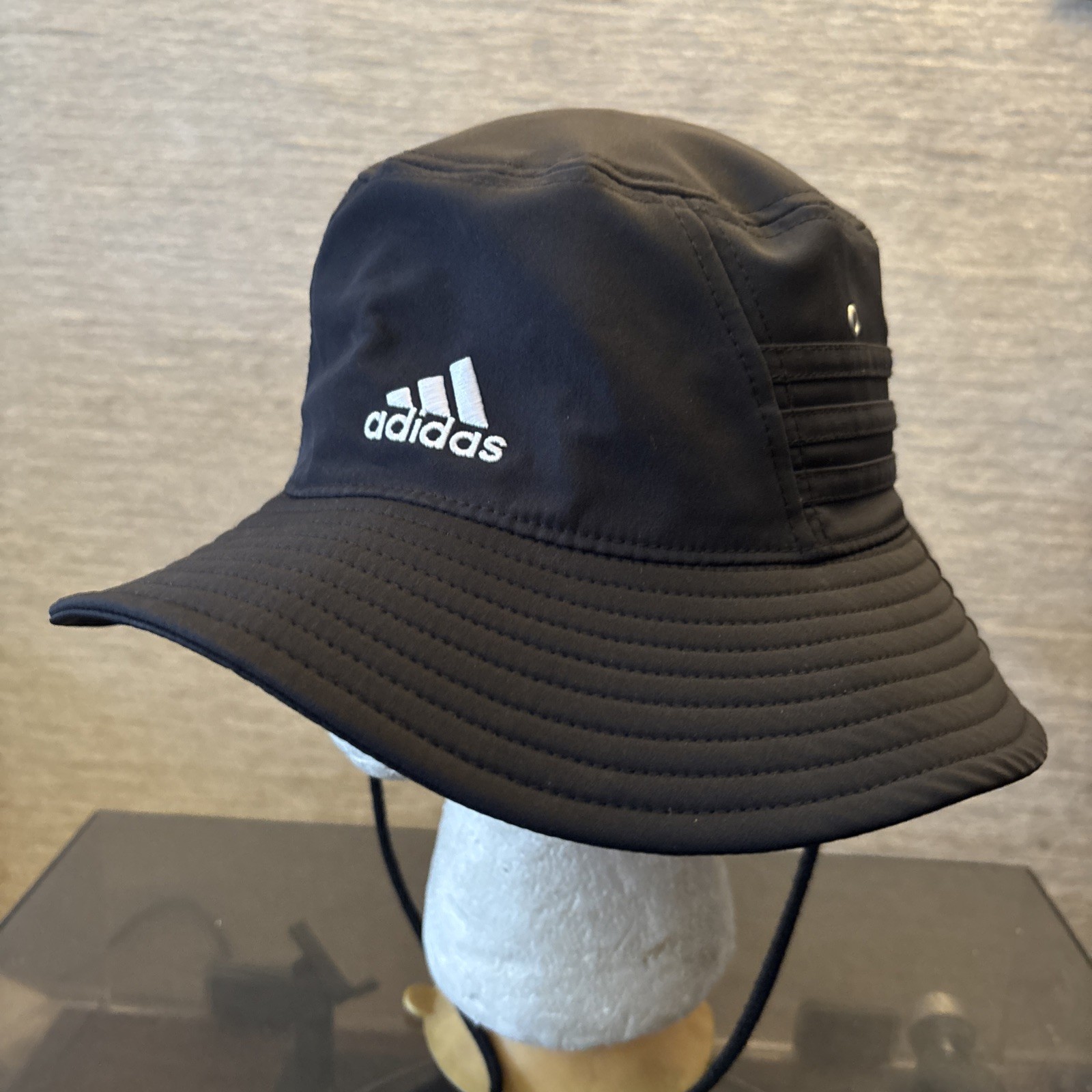 Adidas Aeroready Victory Bucket Hat Unisex One Size Black UPF 50 Sun Protection image 5