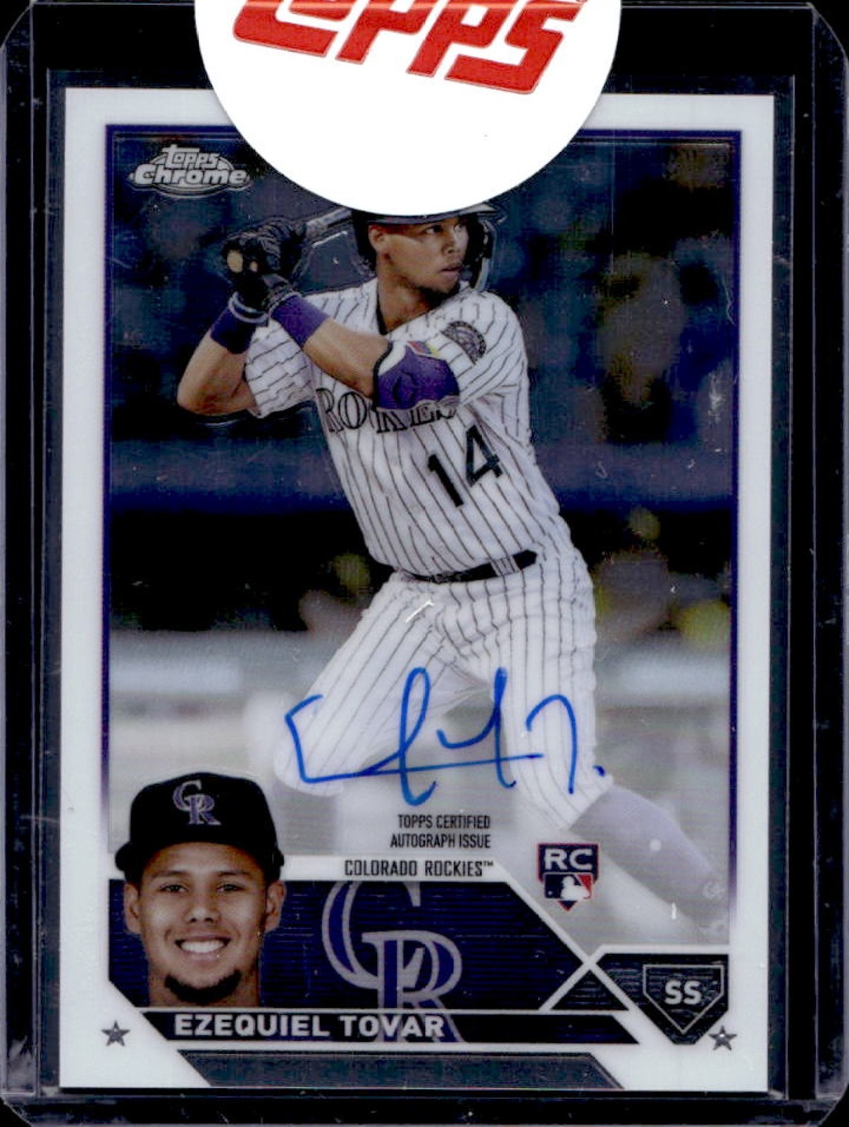 2023 Topps Chrome Ezequiel Tovar Rookie Auto RC Rookie #RA-ET Rockies