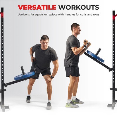 Belt Squat Versatile Attachment for Power Racks and Cages Home Gym Workout