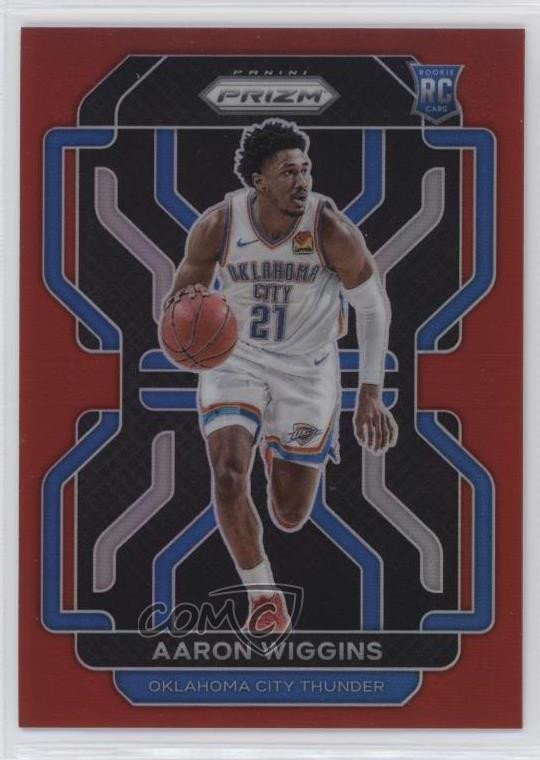 2021-22 Panini Prizm Red Prizm /299 Aaron Wiggins #286 Rookie RC