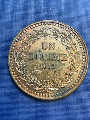 1838 Monaco Un Centime