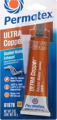 Permatex 81878 Ultra Copper Maximum Temperature RTV Silicone Gasket Maker, 3 oz.