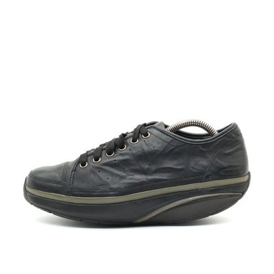 MBT Damen 400273-03 Fitnessschuhe Schwarz Leder Komfort Schnürschuhe EU 38