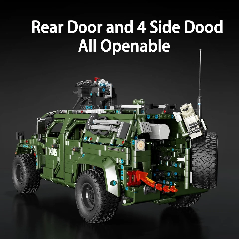 Warrior, Kit per La Costruzione Di Auto Fuoristrada Militare, Scala 1:8, Camion - Immagine 4 di 4