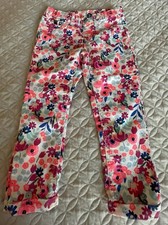 Jordache Girls Floral Crop Jeans Jeggings Size 6 Multicolor Stretch Waist 22"