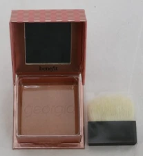 Benefit Georgia Golden Peach Blush Powder Blusher w/ Brush 8g NEW IN BOX