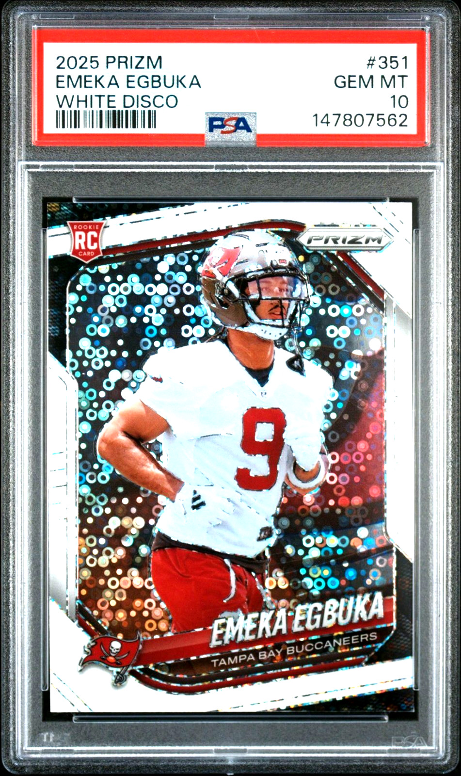 Emeka Egbuka Panini Prizm #351 White Disco