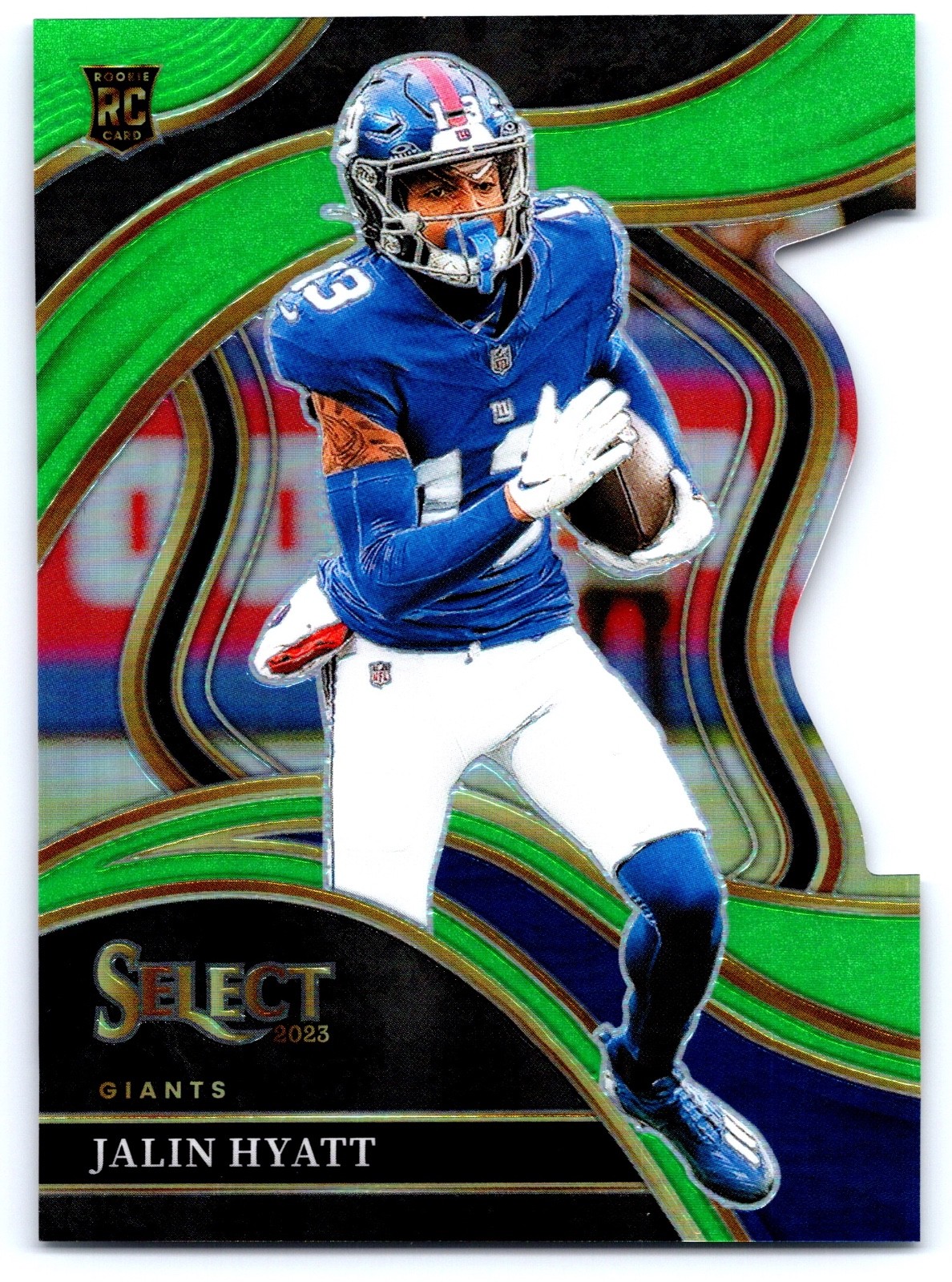 2023 Panini Select Club Level Jalin Hyatt #263 Lime Green Silver Die-Cut /499 RC