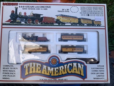 Bachmann Spur N The American 4-4-0 Dampflok Union Pacific Train Set