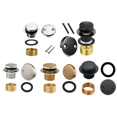 Bathtub Drain Renovations set with Overflows Protections General Thread Metal