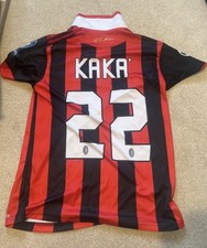 Image of Retro Football Shirt: AC MILAN-06/07 Home Kit Player: Kaka #22 (CL) Size L